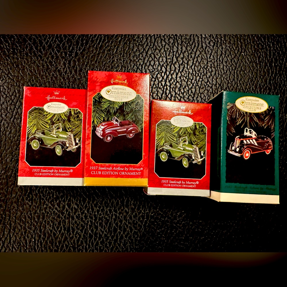 Vintage collectors keepsake ornaments 1996-1998 classic cars